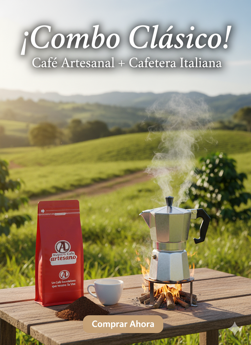 Café Molido (1Kg) + Cafetera Italiana