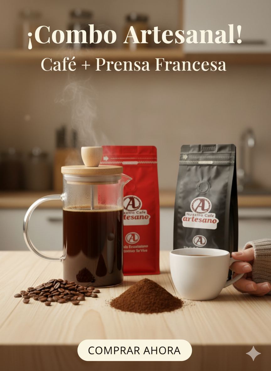 Café Molido (1Kg) + Prensa Francesa
